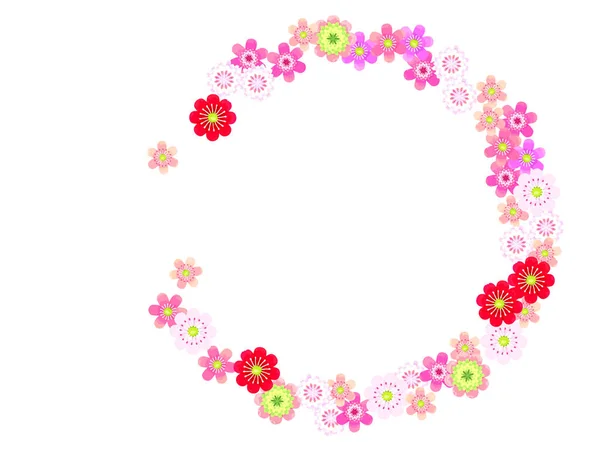 Little Spring Flower Frame Hepatica — Stock Vector