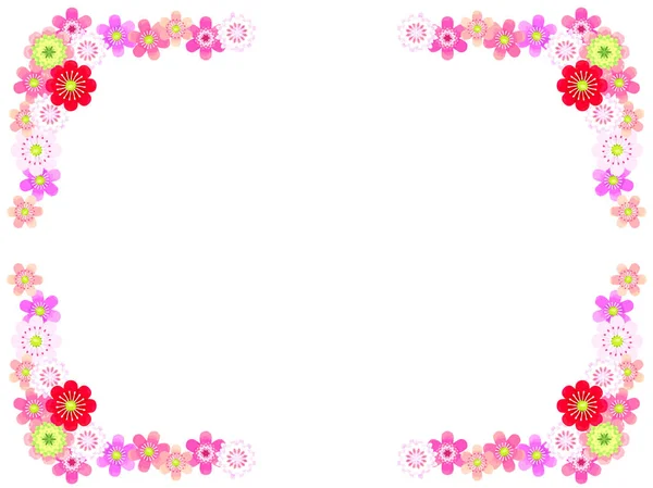 Petit Cadre Fleuri Printanier Hepatica — Image vectorielle