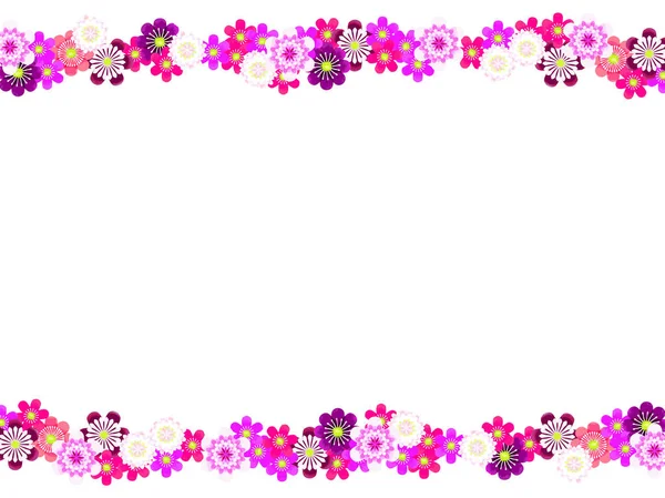 Little Spring Flower Frame Hepatica — Stock Vector