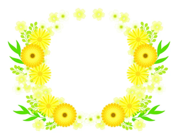 Frühlingsgelb Ringelblume — Stockvektor