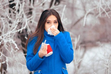 Burnunu silen Kadın Grip Tedavisi