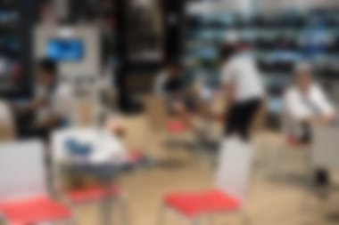 Dijital Dslr kamera mağaza dükkan. bulanık ufuk arka plan