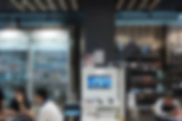 digital DSLR camera store shop. blurry defocused background