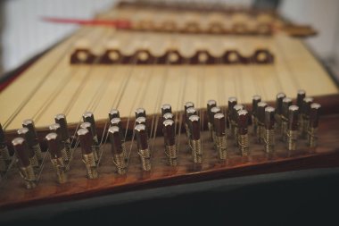 santur. Tay geleneksel purcussion halk müziği enstrüman