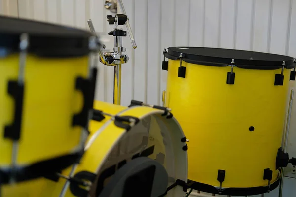 Tambour Jaune Instrument Musique Percussions — Photo