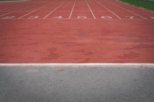 Lane Numarası Yarış Pisti Seabiscuit Açık Spor Stadyumu Arena Çalışan — Stok fotoğraf