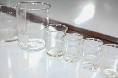 bilimsel kimyasal yıkama kabı malzemeleri. Bilim araştırma ve geliştirme