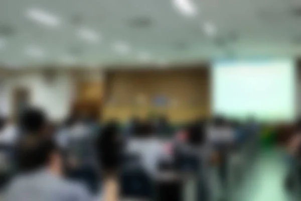 Palcoscenico Schermo Presentazione Nella Sala Conferenze Dei Seminari Sfondo Sfocato — Foto Stock