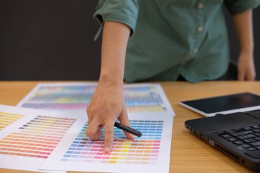 renk renk örneği örnek Katalog paleti Kılavuzu işyerinde seçim grafik iç mekan tasarımcısı.