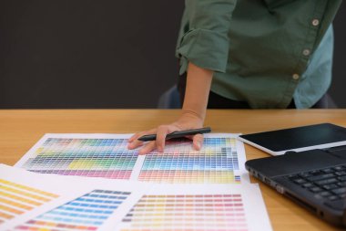 renk renk örneği örnek Katalog paleti Kılavuzu işyerinde seçim grafik iç mekan tasarımcısı.