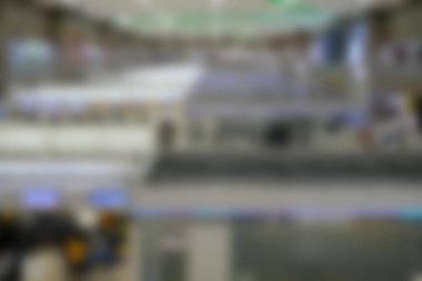 Havaalanı terminal insanlar. ufuk arka plan bulanıklık