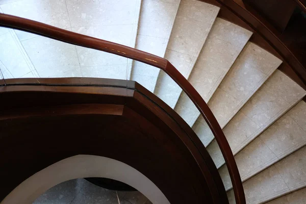 Stairway Interior Architecture Circular Classic Staircase Hotel Resort — Stock Photo, Image