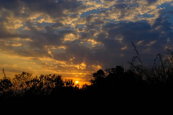 Ηλιοβασίλεμα Ανατολή Ήλιου Λυκόφως Βραδινό Ουρανό Κατά Την Αυγή Dusk — Φωτογραφία Αρχείου