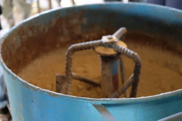 Mélangeur Aliments Pour Poissons Machine Pour Mélanger Des Granulés Fourrage — Photo