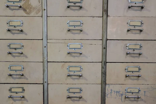 old vintage metal drawer. filing cabinet