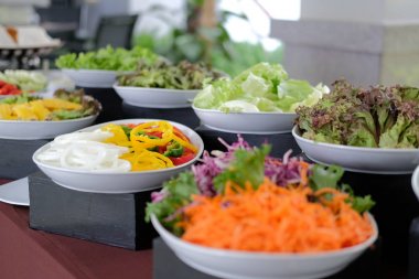 restoran otelde sebze gıda büfesi catering. dinin yeme