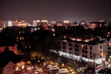şehir gece ışık bokeh bulanıklaştırılan arka plan