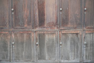 soyunma odasında eski ahşap soyunma