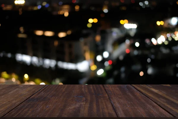 Città notte luce bokeh sfocato sfondo sfocato — Foto Stock