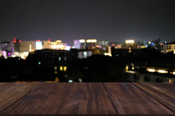 Cidade noite luz bokeh desfocado embaçado fundo — Fotografia de Stock