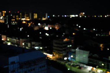 şehir gece ışık bokeh bulanıklaştırılan arka plan