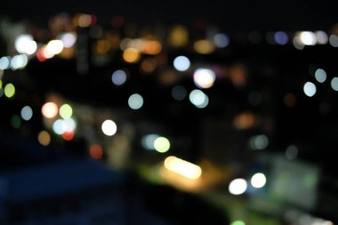 şehir gece ışık bokeh bulanıklaştırılan arka plan