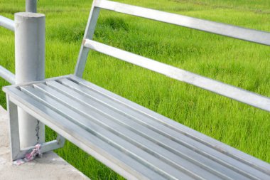 pirinç çeltik alanı ile sandalye tezgah 