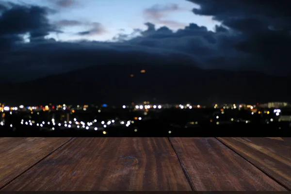 Città notte luce bokeh sfocato sfondo sfocato — Foto Stock