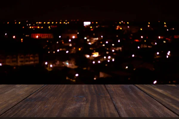 Cidade noite luz bokeh desfocado embaçado fundo — Fotografia de Stock