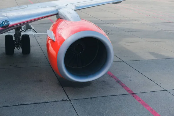 Uçak uçak jet motoru türbini — Stok fotoğraf