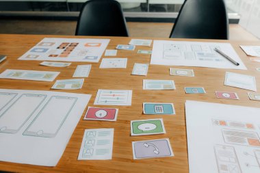 kullanıcı deneyimi Ux tasarımcı akıllı telefon düzeni web tasarımı.