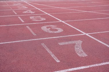 şerit numarası ve koşu yarış pisti, açık hava sporları s backstretch