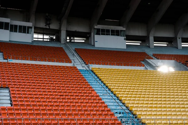 Sedia seduta nello stadio sportivo arena — Foto Stock