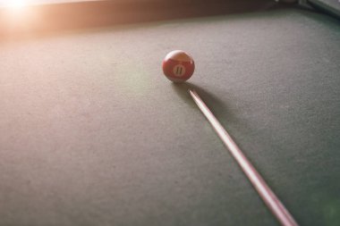 bilardo masasında bilardo havuzu topu