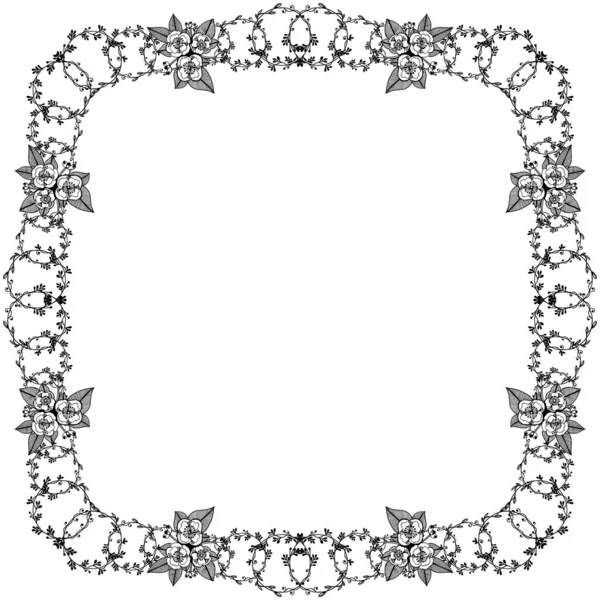 Çelenk çerçevesi için modern vektör illüstrasyon dekorasyonu