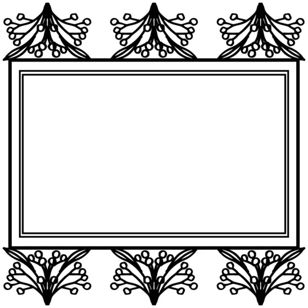 Illustration vectorielle beau cadre de fleur pour carte d'invitation — Image vectorielle