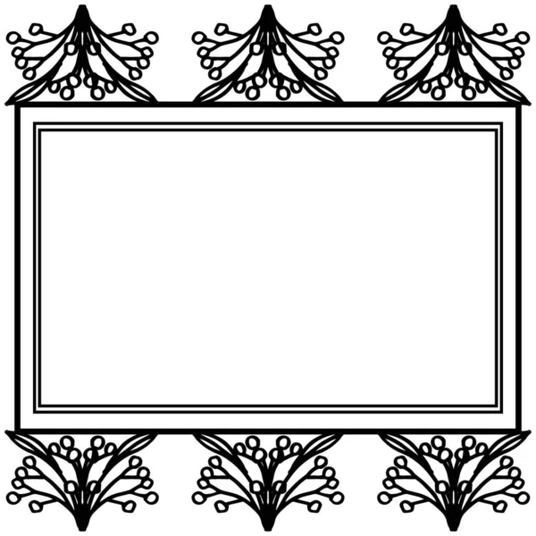 Vector illustratie mooie bloem frame voor uitnodigingskaart — Stockvector