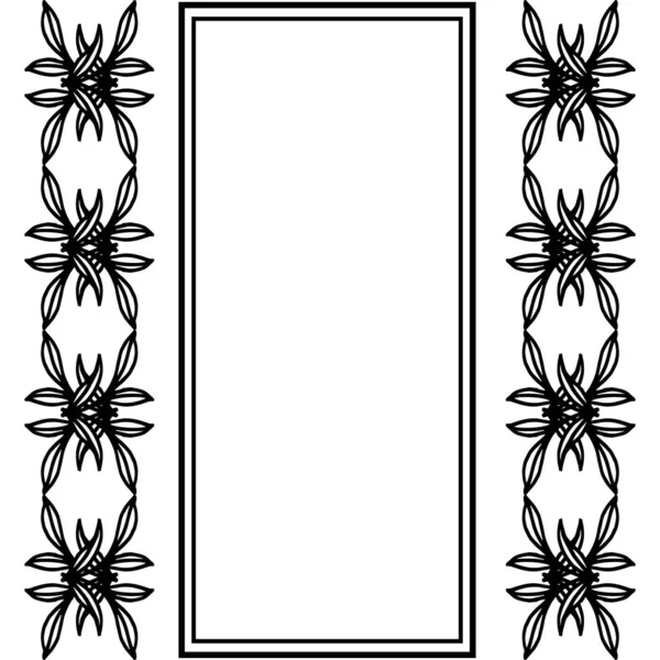 Векторні ілюстрації малюнок квіткової рамки з елегантним стилем — стоковий вектор
