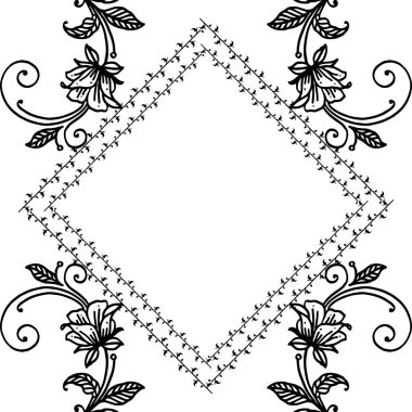 Tebrik kartı için vektör illüstrasyon çelenk çerçevesi