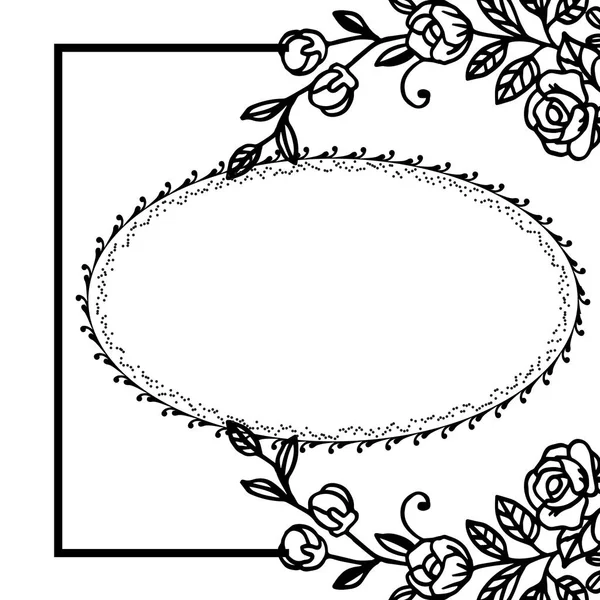 Illustration vectorielle beau cadre de couronne pour la conception décorative — Image vectorielle
