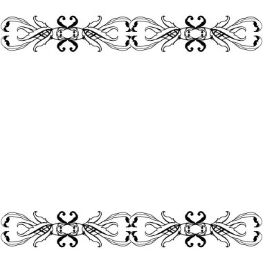 Poster için Vektör illüstrasyon güzel tasarım çiçek çerçeve