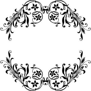 Vektör illüstrasyon tasarım çiçek çerçeve ile çeşitli davet kartı