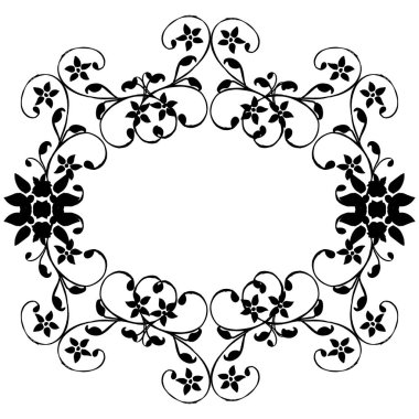 Vektör illüstrasyon çelenk çerçeve için çeşitli stil