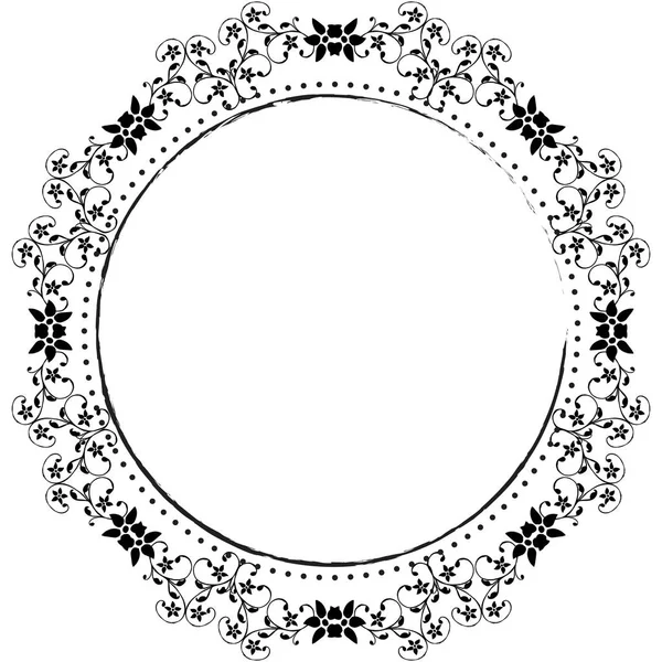 Tarjeta de felicitación de ilustración vectorial con marco de corona lindo — Vector de stock
