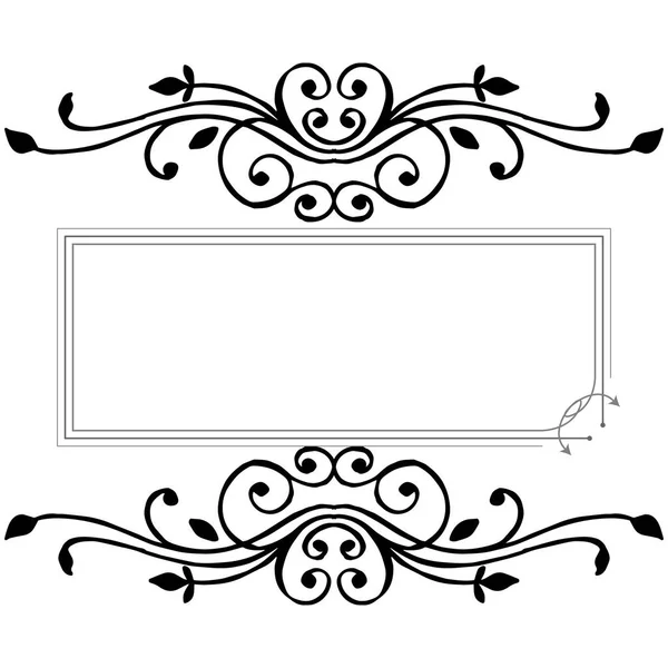 Ilustração vetorial papel de parede ornamentado de moldura de flor para banner — Vetor de Stock