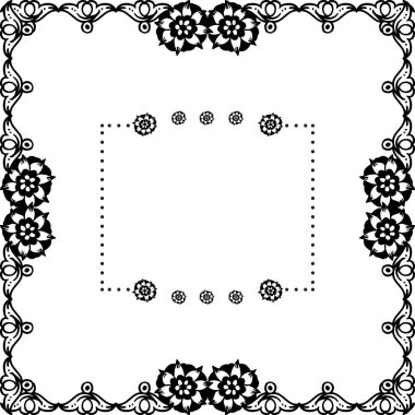 Vektör illüstrasyon tasarım çelenk çerçeve ile çeşitli davet kartı