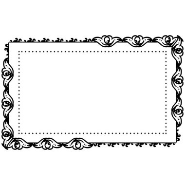 Tebrik kartı dekorasyoniçin Vektör illüstrasyon çeşitli çiçek çerçeve