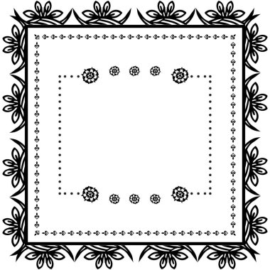 Vektör illüstrasyon çizim çelenk çerçeve dekorasyon duvar kağıdı için