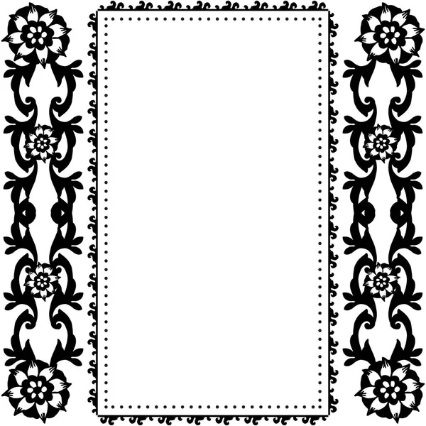 Illustration vectorielle diverses cartes d'invitation avec cadre de couronne design — Image vectorielle
