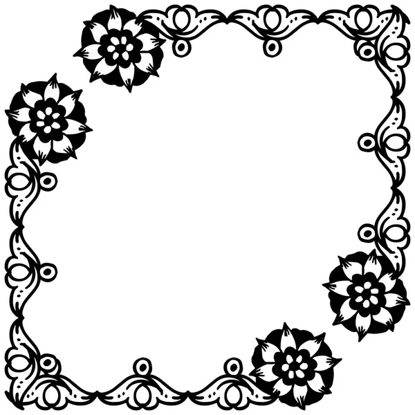 Vektör illüstrasyon tasarım çelenk çerçeve ile çeşitli davet kartı